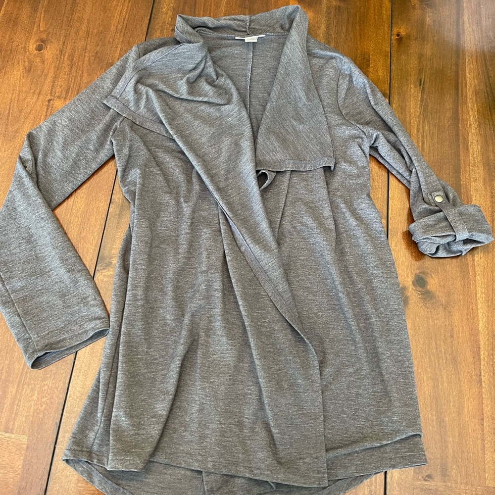 Gray shawl/cardigan